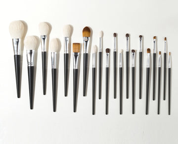 Shinedo Powder Matte Black Color Soft Goat Hair Makeup Brushes High Quality Cosmetics Tools Brochas Maquillage
