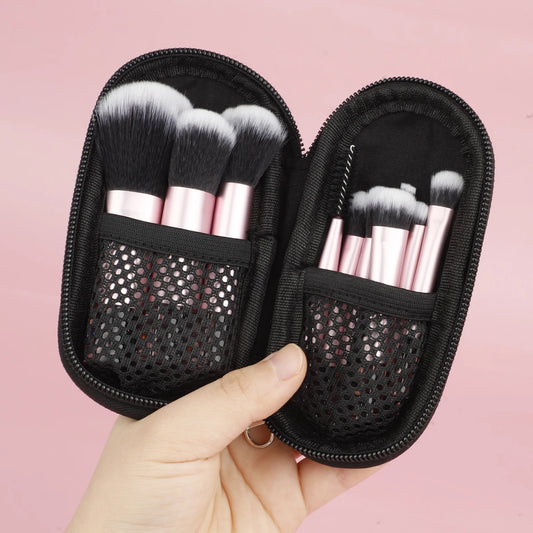 10Pcs Mini RT Makeup Brush Set Powder Eyeshadow Foundation Blush Blender Concealer Beauty Makeup Tools Brush Professional