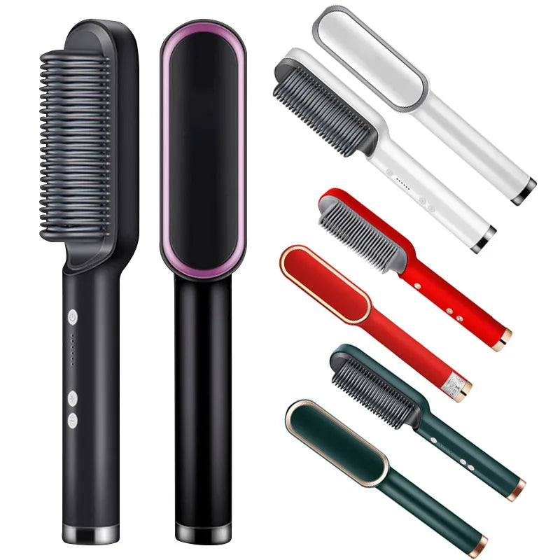 Electric Hair Straightener Brush Negative Ions Do Not Hurt Hair 5 Gear Temperature Thermostatic PTC Heating Electric Hair Brush
