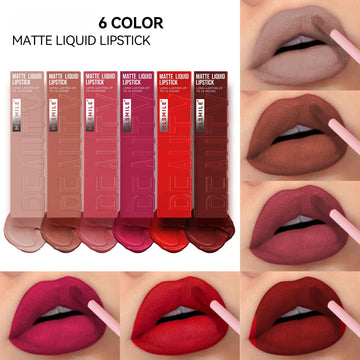 Super Stay Matte Ink Liquid Lipstick Makeup, Long Lasting High Impact Color Velvet Nude Lip Gloss Waterproof Red Lip Tint