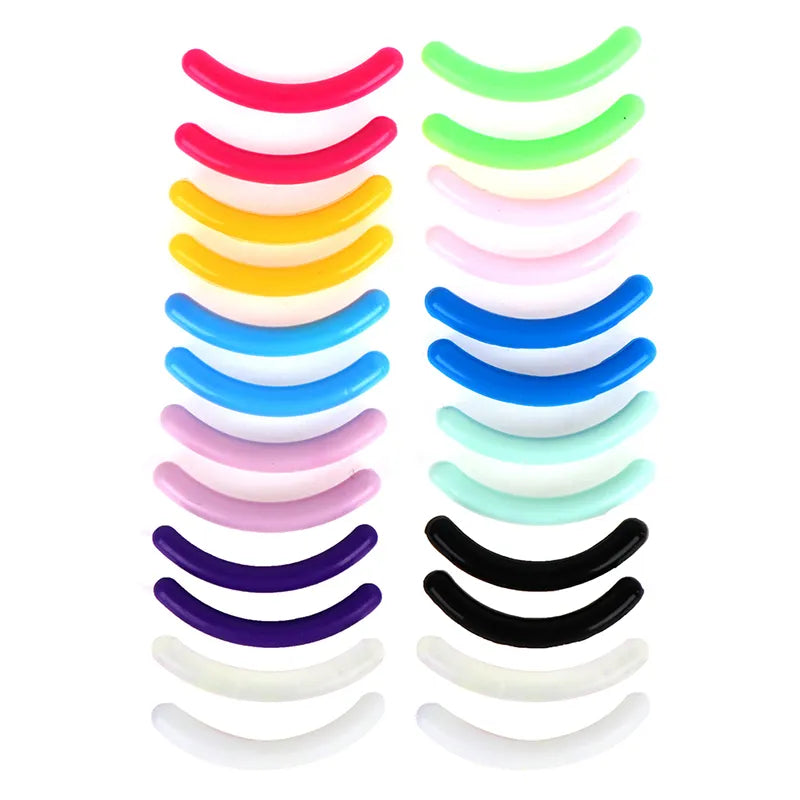 20Pcs Women's Fashion Refill Eyelash Curler Rubber Elastic Replacement Pad Silicone Gel Clip Pads Eye Makeup Tools