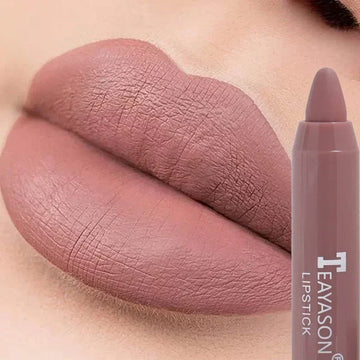 Nude Velvet Matte Lipstick Long Lasting Waterproof Color Rendering Non-stick Cup Lip Glaze Lips Liner Pencil Woman Cosmetics