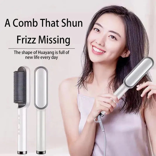Electric Hair Straightener Brush Negative Ions Do Not Hurt Hair 5 Gear Temperature Thermostatic PTC Heating Electric Hair Brush