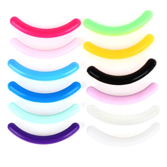 20Pcs Women's Fashion Refill Eyelash Curler Rubber Elastic Replacement Pad Silicone Gel Clip Pads Eye Makeup Tools