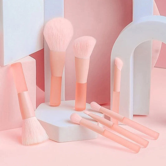 10pcs Pink Soft Fluffy Makeup Brushes Set Cosmetics Foundation Blush Powder Brush Eyeshadow Blending Makeup Brush Beauty Tools