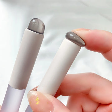 Soft Silicone Lip Brush With Dust Proof Cover Round Head Lipstick Applicator Lip Cosmetic Tool Multi-use Eyeshadow Brush