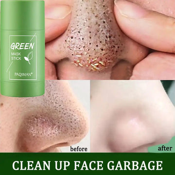 Original 40g Remove Blackhead Green Tea Solid Mask Cleansing Stick Mask Facial Dispel Acne Blemish Shrink Pores Korean Skin Care