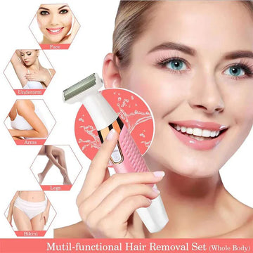 Hair Remover For Ladies Mini Size 5 In 1 Waterproof Lady Painless Electric Facial Eyebrow Hair Removal Shaver Epilator For Women