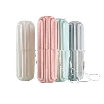 Travel Portable Toothbrush Cup Bathroom Toothpaste Holder Storage Case Box Organizer Travel Toiletries Storage Cup New Creative