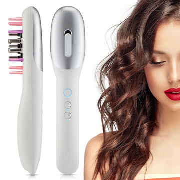 Electric RF Laser Hair Growth Comb Automatic Scalp Massage Comb Add Medicinal Hair Loss Treatment Hair Regrowth Machine