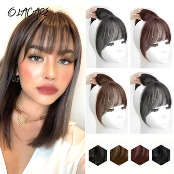 Fake Bangs 3D French Bangs Wig Women's Natural Forehead Whitening Hair Enhancement Head Curtain Eight Character Air Bangs