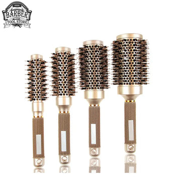Pro Curling Round Hairdressing Comb Salon Styling Curling Hairbrush Barbershop Hairdresser Drying Curly Tools Accessories