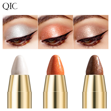 Double End Glitter Eye shadow Stick Pencil Eyeshadow Makeup Highlighter Waterproof Shimmer Base Primer Eyebrow