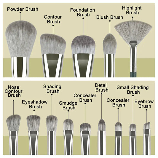 13/14Pcs Makeup Brushes Set Soft Fluffy Eye Shadow Brush Concealer Brush Blush Women Cosmetic Brush Blending Beauty Tools