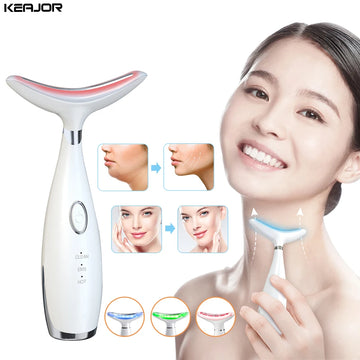 Face Neck Lift Massager Anti Wrinkle Remover Facial Skin Massage Lifting Double Chin Reducer EMS Neck Lines Tightening Device