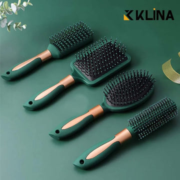 KLINA Hair Massage Air Cushion Comb Brush Scalp Hairbrush Detangle Anti Static Salon SPA Hairdressing Styling Tool Oval Round