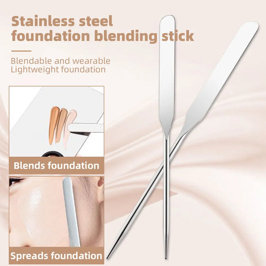 2/3PCS Stainless Steel Makeup Spatula Mixing Stick Foundation Eye Shadow Cream Pigments Mixing Tool Cosmetic MakeUp Toning Stick