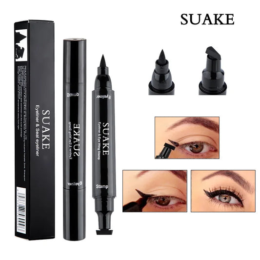 Liquid Eyeliner Stamp Marker Pen Waterproof Long Lasting Double-ended Cosmetic Makeup Eye Liner