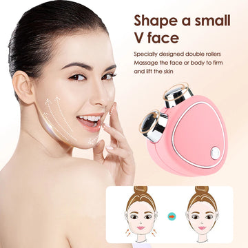EMS Facial Massager Mini Portable Microcurrent Face Lifting Massage Roller Skin Rejuvenation Firming Anti Wrinkle Beauty Device