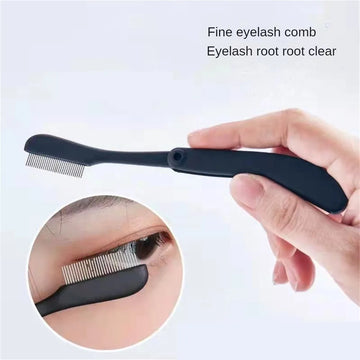 1PC Eyelash Clip Comb Eyelash Separator Eye Black Lifting Curl Metal Brush Mini Eyebrow Comb Makeup Tool