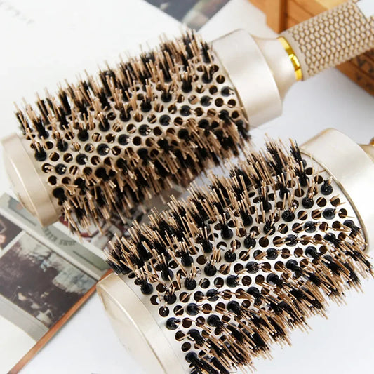 1PC 4 Sizes Professional Salon Styling Tools Round Hair Comb Hairdressing Curling Hair Brushes Comb Barrel Comb