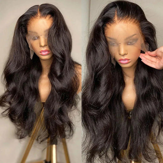 Wulala 30 Inch 13x6 Hd Transparent Body Wave Lace Front Wig Human Hair Pre Plucked Lace Wigs For Women 13x4 Hd Lace Frontal Wig