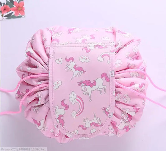 Women Travel Magic Pouch Drawstring Cosmetic Bag Organizer Lazy Make up Cases storage bag Kit Box Tools Toiletry Beauty Case