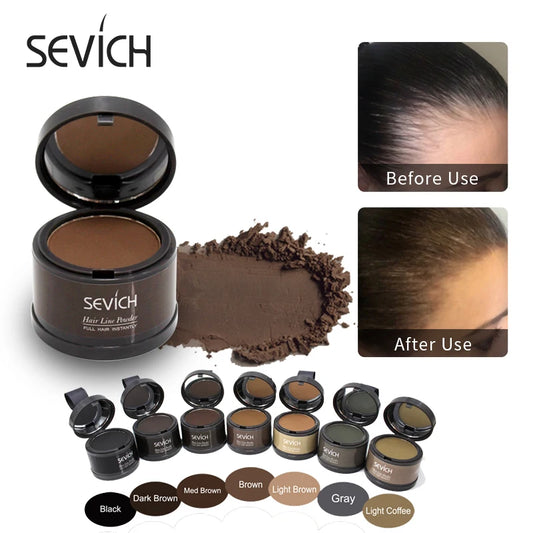 Sevich Hair Fluffy Powder Instantly Black Blonde Root Cover Up Hair Concealer Coverag Paint Repair Fill In Shadow Thinning