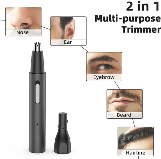 Newest Electric Nose Ear Hair Trimmer for Men Painless Rechargeable Sideburns Eyebrows Beard Women 3in1 Hair Clipper Shaver Sets