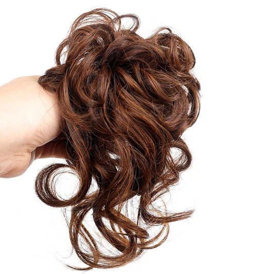 Synthetic Hair Clip Messy Curly hair wigs for women Bun Claw Extension Chignon Hairpiece for Women Fake hair