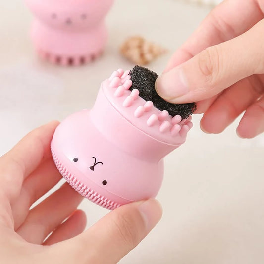 1PC Silicone Face Cleaning Brush Octopus Brush Facial Deep Cleaning Exfoliator Face Wash Scrub Cleanser Skin Care Beauty Tools