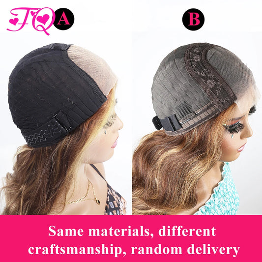 Highlight Body Wave Lace Front Wigs Human Hair Pre Plucked 427 Blonde Wear & Go Glueless Wigs 4x4 HD Brazilian Ready to Wear Wig