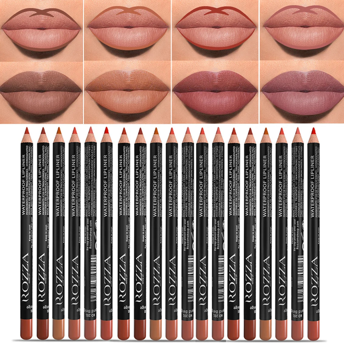 14 Color Nude Matte Lipstick Pencil Long-lasting Waterproof Lip Pencil High Pigmented Lip Liner Lip Makeup Tool