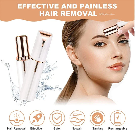 Facial Hair Remover for Women Painless Face Hair Trimme Rechargeable Mini Epilator Lady Shaver Portable Electric Razor for Lips