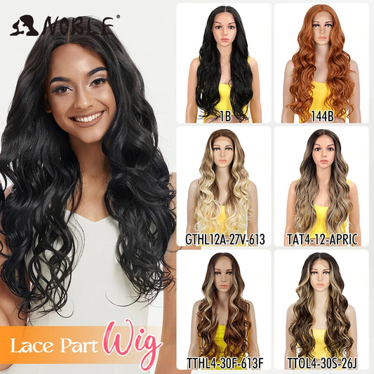 Noble Cosplay Lace Front Wig 30 Inch Lace  Long Wavy 360 0mbre Blonde Wig Red African American Synthetic Wigs For Black Women