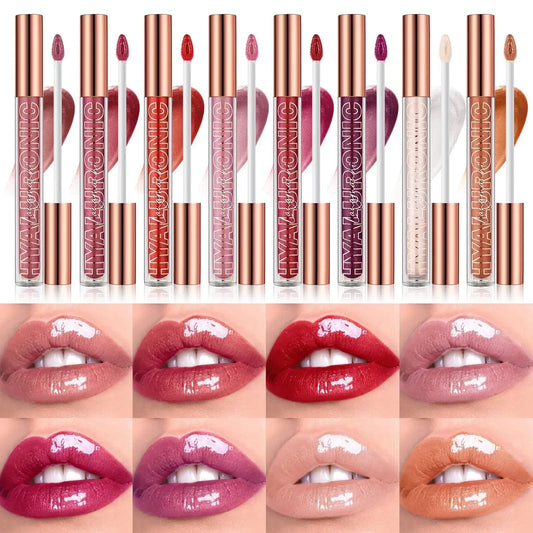 Mirror Pearl Lip Gloss Waterproof Lasting Moisturizing Liquid Lipstick 8 Colors Shine Glitter Lip Gloss Women Makeup Cosmetics