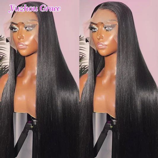 13x6 Straight Lace Front Wigs HD Transparent Lace Frontal Wig Remy Hair Straight Human Hair Wigs For Women