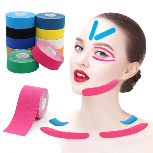 2.5CM*5M Kinesiology Tape for Face V Line Neck Eyes Lifting Wrinkle Remover Sticker Tape Face Skin Care Tool Bandagem Elastica