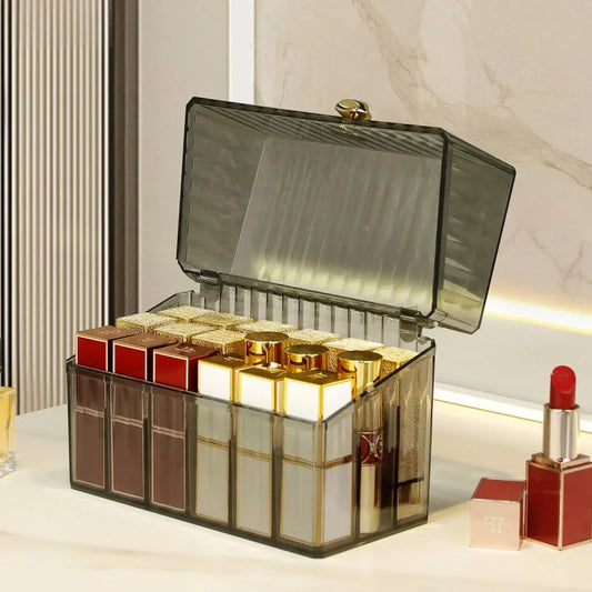 Acrylic Lipstick Organizer Box Makeup Brush Holder Cosmetic Eyeshadow Home Desktop Storage Case New Arrival