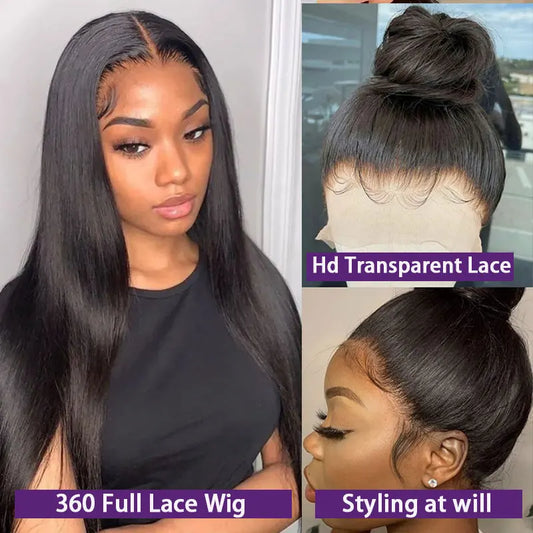 Bone Straight Human Hair Wig 13x4 Lace Frontal Wig 30inch Brazilian 13x6 Hd Lace Frontal Wig Straight Lace Front Wigs Human Hair