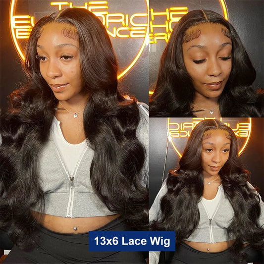 Hd Transparent 30 34 Inch 13x4 13x6 Body Wave Lace Frontal Wigs Human Hair Wig 360 Lace Front Wig Pre Plucked Lace Wig For Women