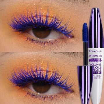 Waterproof Blue Eyelash Mascara New 5D Silk Fiber Stereo Mascara Lasting Fast-Dry Curling Lashes Extension Makeup Eye Cosmetics