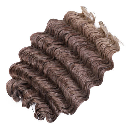 Synthetic Deep Wavy Passion Twist Crochet Hair 24 Inch/60CM 300g Crochet Braids Curly Hair 3PCS Braiding Hair Extensions