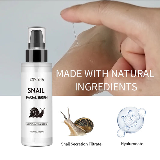 ENVISHA Snail Collagen Face Serum Facial Skin Care Anti-aging Wrinkle Moisturizing Whitening Firming Skin Essence Shrink Pores