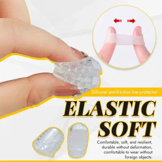 10PCS Silicone Toe Caps Anti-Friction Breathable Toe Protector Prevents Blisters Protective Separation of Feet Wearing Protector