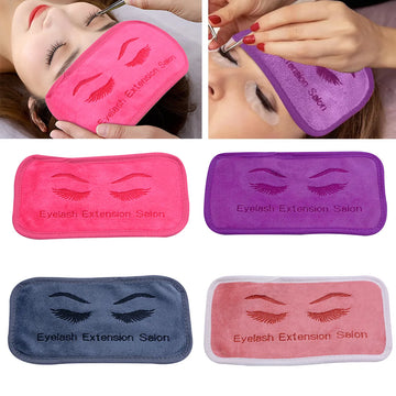 Professional Eyelash Extension Forhead Soft Towel Sticker Stand Grafted Eyelash Pads Tray Pallet Lash Holder Beauty Salon Tool