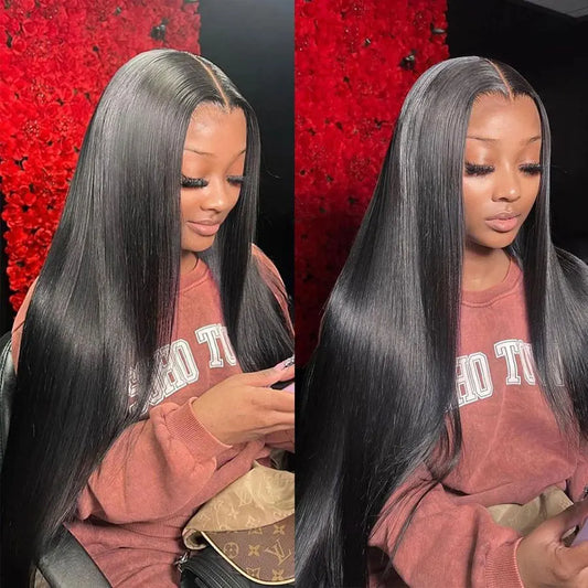 Glueless Straight Lace Wig 13x4 Lace Front Wigs Pre-Cut Lace Human Hair Wigs Ready To Wear 6x4 5x5 Hd Lace Closure Wig