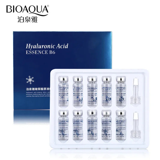 BIOAQUA 10pcs/lot Moisturizing Vitamins Hyaluronic Acid Serum Facial Skin Care Anti Wrinkle Anti Aging Collagen Essence Liquid