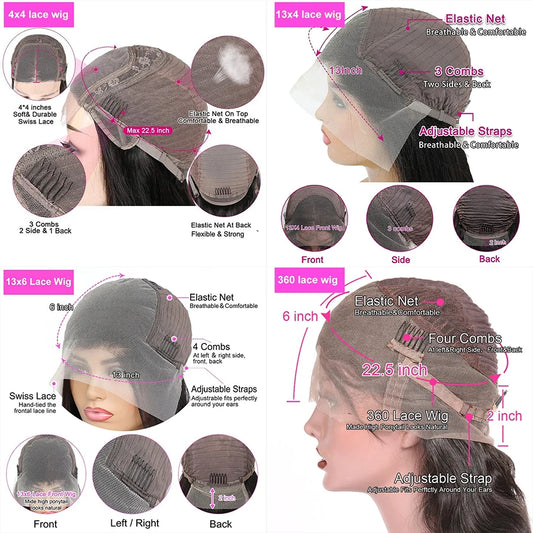 Bling Hair 13x6 Lace Frontal Wig 100 % Human Hair Wigs For Women On Sale Clearance Natural Color Lace Front Human Hair Wigs