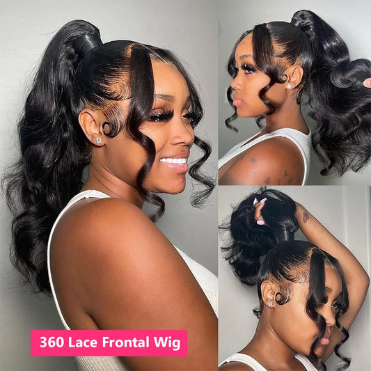 Body Wave 360 Full HD Lace Front Wig Human Hair Pre Plucked Brazilian Hair Hd Transparent 13x4 13x6 Lace Frontal Wigs For Women